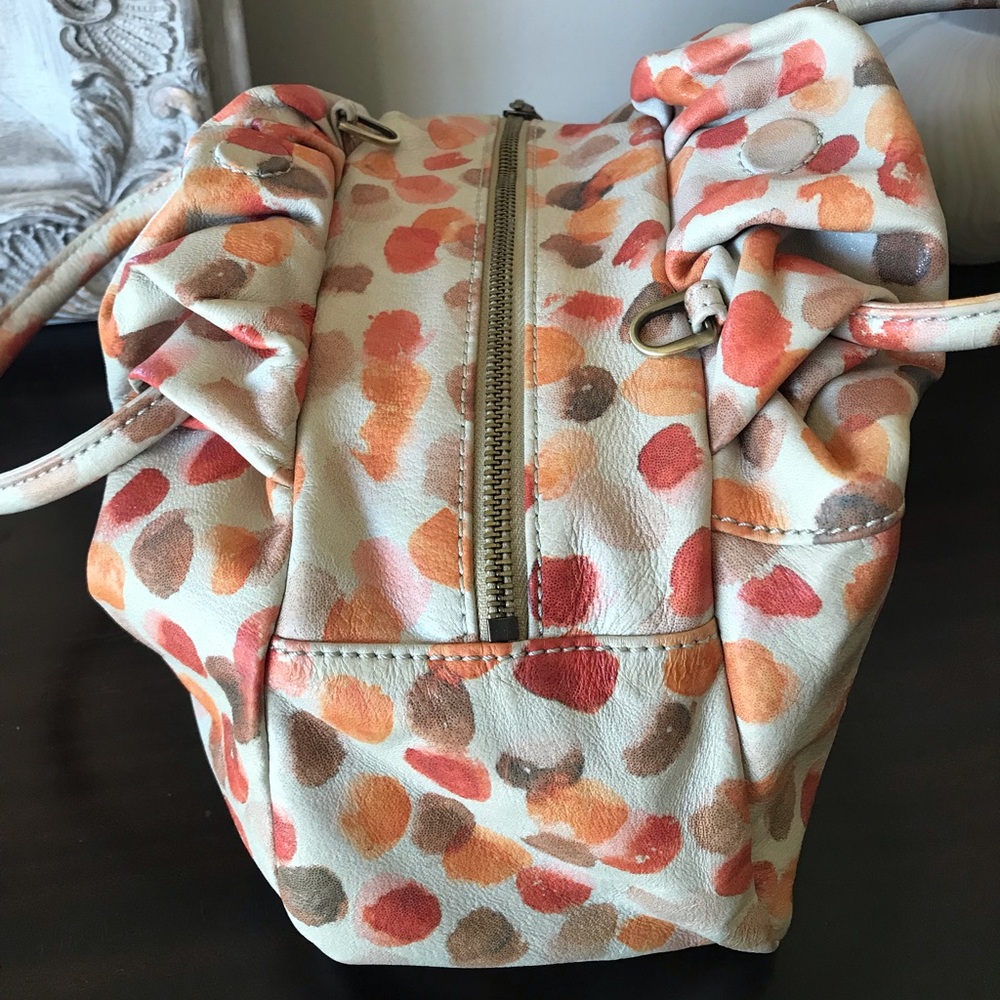 HOBO Darling Small Leather Satchel Crossbody, Dotted Shimmer - Picture 14 of 16
